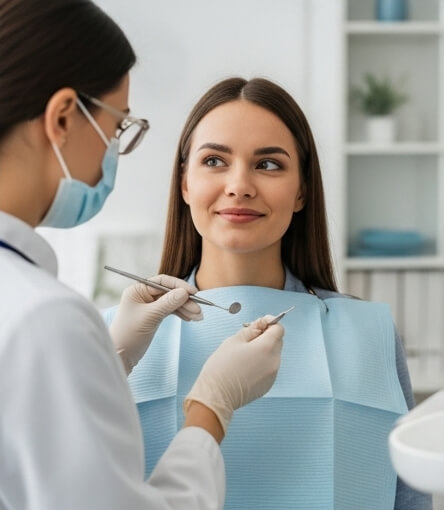 Women getting tooth pain treatment - Emergency dentist Lincoln